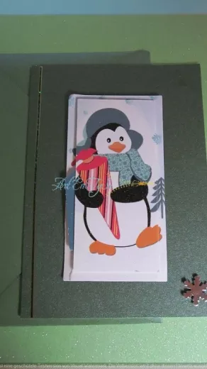 Grußkarte Pinguin
