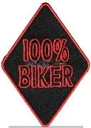 Aufnäher Patch 100% Biker klein