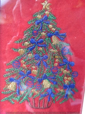 Stickbild Weihnachtsbaum