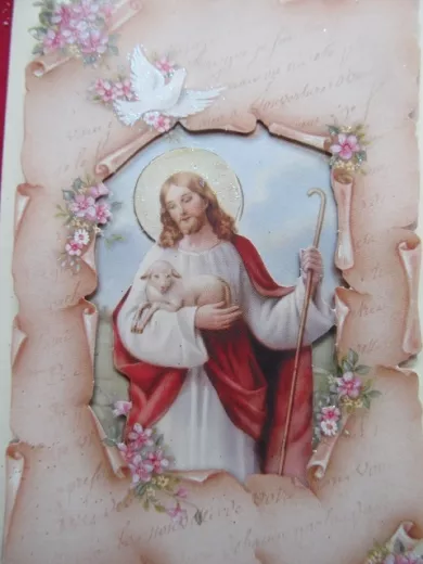 Weihnachtskarte mit 3-D-Motiv- Jesus