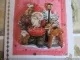 'Weihnachtsgrusskarte mit einem 3-DMotiv "Nikolaus mit Reh"