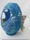 3-D-Osterglitzerei blau mit Elfe und Igelchen