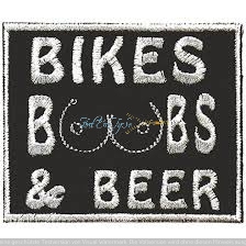 Aufnäher Bikes Boobs and Beer